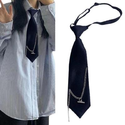 Uniform Pre Tied Tie Girls Senior School Lady Uniform Pre-tied Tie Elegant Look for Business and Office Use