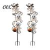 Holiday Lawn Art for Path Halloween Ghost Garden Stake, Cute Ghosts 2D Flat Metal Yard Theme Outdoor Decor Sign, Decoration Pathway Patio Front Porch