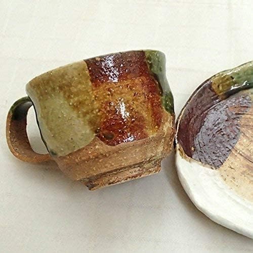 Ale-net Coffee Cup, Keizan Kiln, Saioribe Pattern, Coffee Cup and Saucer, Diameter 8.5cm x Height 6.8cm, 200ml, Ceramic, Mino Ware, Made in Japan