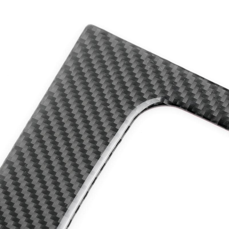 For BMW 3 Series E90 E92 E93 M3 2 Door 2005-2012 Car Styling Rear Row Seat Middle Storage Box Frame Soft Carbon Fiber Trim