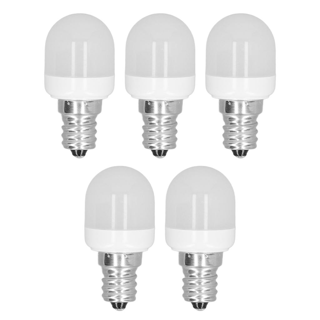 5pcs Light Bulbs E12 Thread Soft Light 1.5W 75LM LED Light Bulbs for Desk Lamp Ceiling Fan Lamp Wall Lamp AC220V