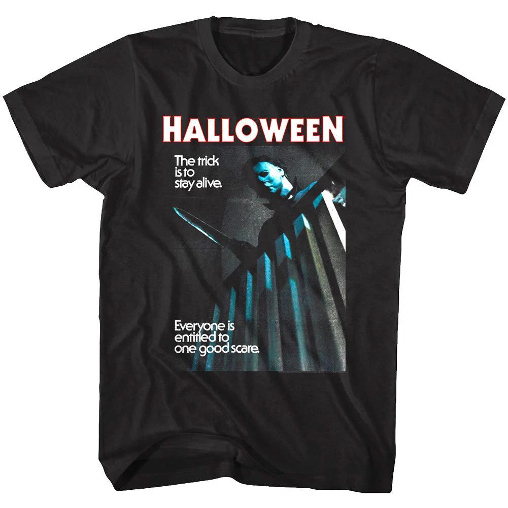 

Halloween Horror Movie One Good Scare Men s T Shirt Michael Myers Trick Alive XL