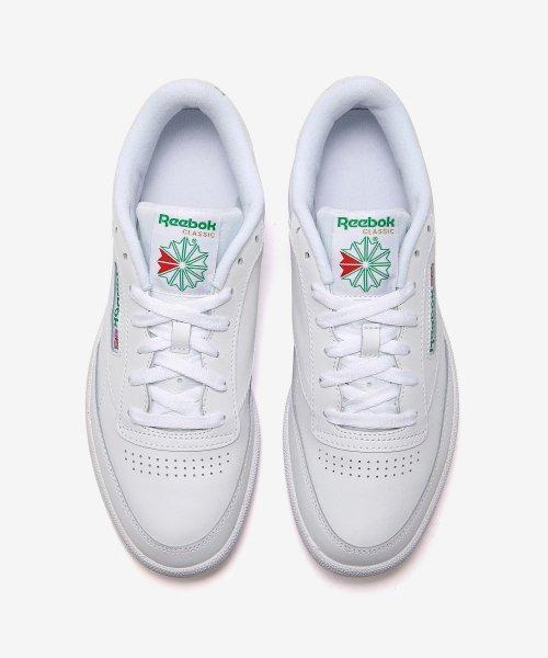 [Reebok] Club C 85 - White:Green RXSOXXCCUE1
