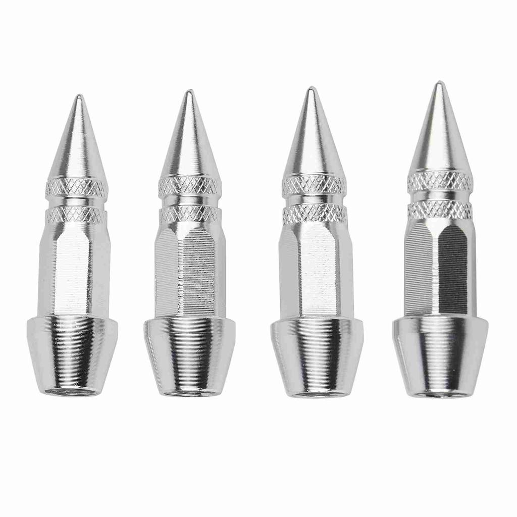 4Pcs Aluminum Alloy Spike Wheel Tire Valve Stem Car Truck Dust Covers Blue