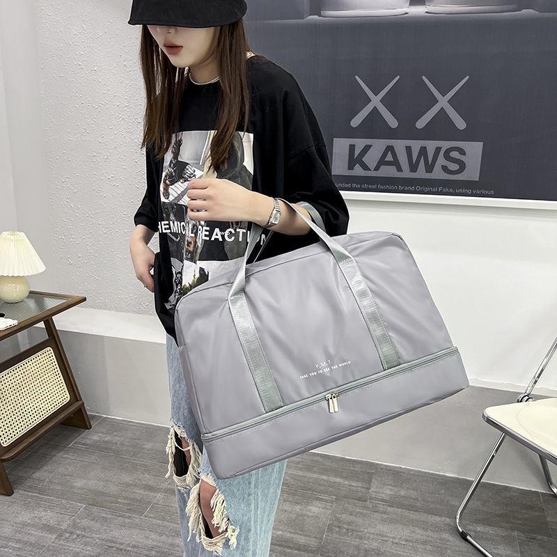 Large-Capacity Yoga Fitness Shoulder Bag with Wet/Dry Separation