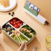 3Pcs/2Pcs Portable Tableware Stainless Steel Spoon Fork Chopsticks with Storage Box Lunch Travel Kitchen School Cutlery Set
