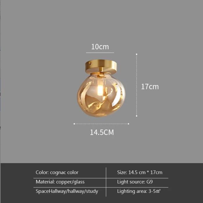 Modern LED Ceiling Lighting Minimalist Nordic Texture Glass Ceiling Lamp Aisle Corridor Lamp Creative Living Room Lights E27