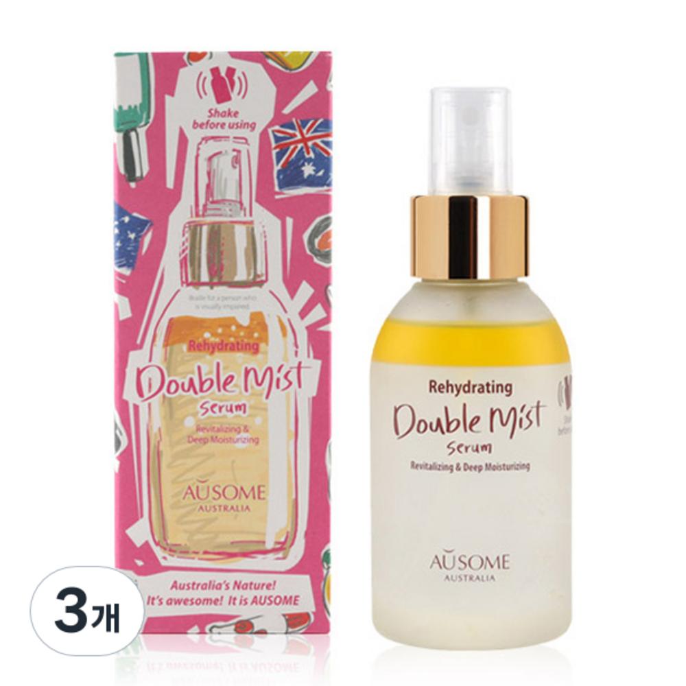 

Увлажняющая сыворотка-спрей Ausome Rehydrating Double Mist, 120 мл, 3 шт.