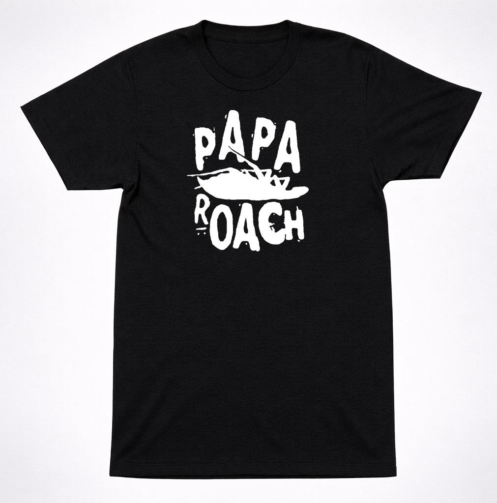 Papa Roach Logo Shirt Alternative Metal Rock Band Black Graphic Shirt S