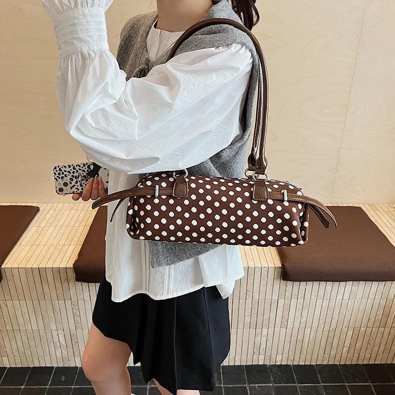 Dot Underarm Bag Women Handbag Super Fire Exquisite Shoulder Bag Popular Texture Versatile Polka Leisure Travel Commuter Handbag Women
