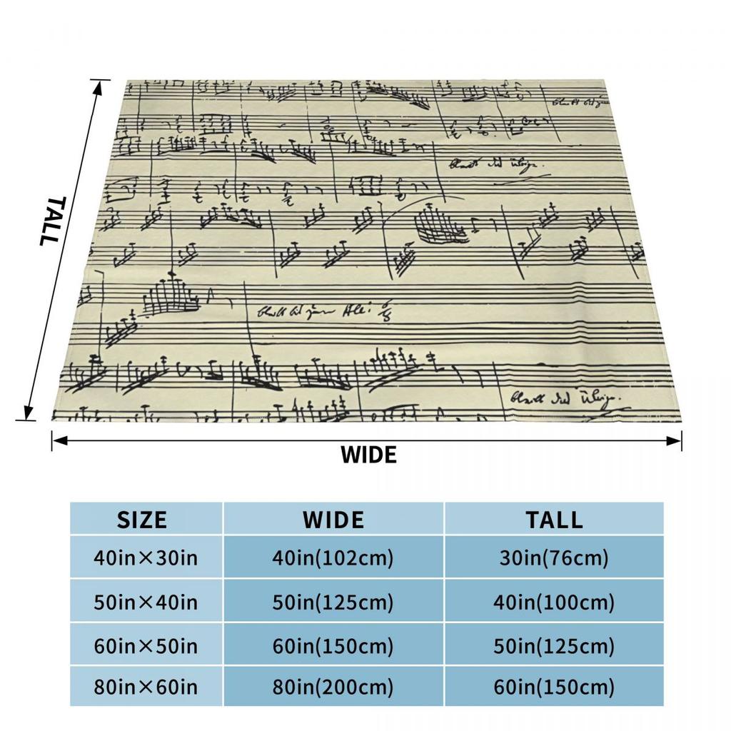 Manuscript Of The Magic Flute By Wolfgang Amadeus Mozart Mozart An Ultra-Soft Micro Fleece Blanket