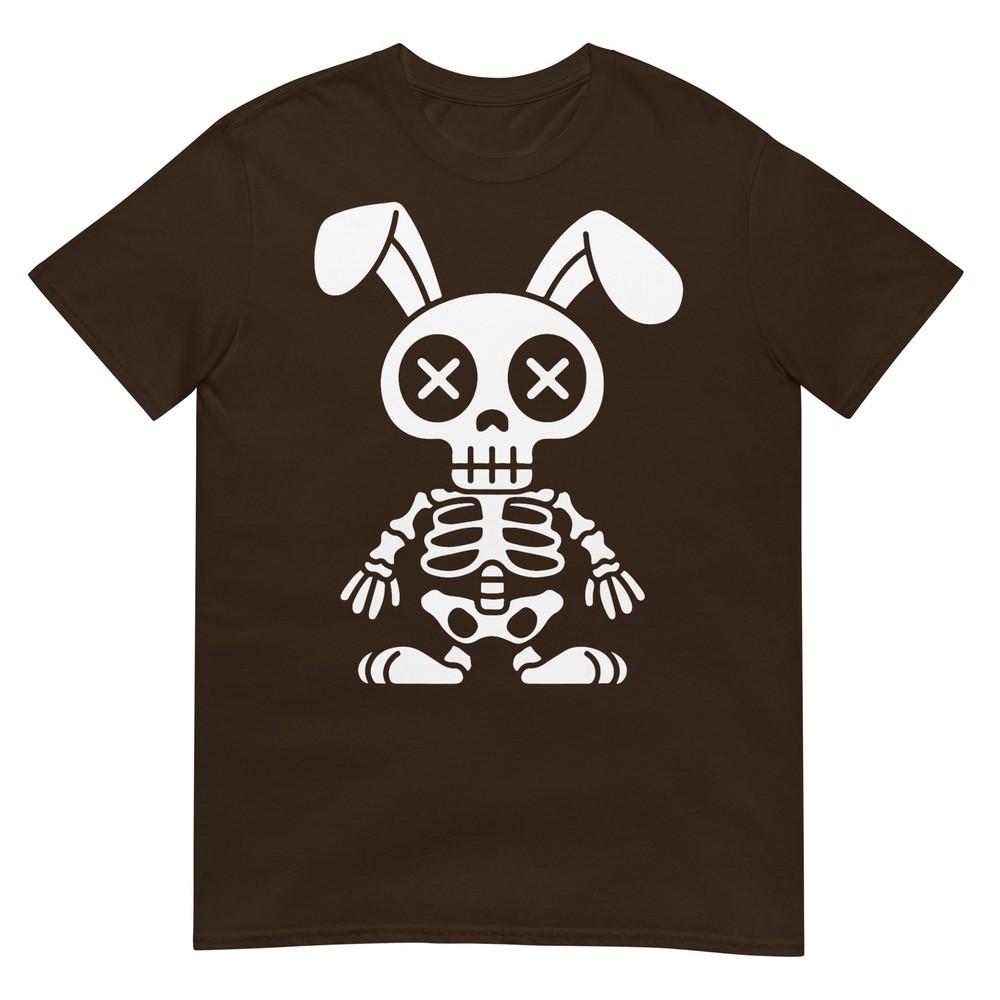 Funny Dead Bunny Skeleton Dark Easter Humor Teens Adults Tshirt