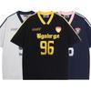 American Retro Sports Jersey Short-sleeved Fans European and American Street Tide Brand Loose Fan Version