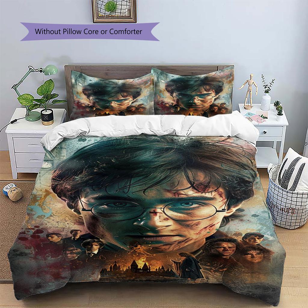 Harry Potter Comfortable and Warm Bedding Set—The Perfect Choice for Decorating Your Bedroom and Enhancing Home Life