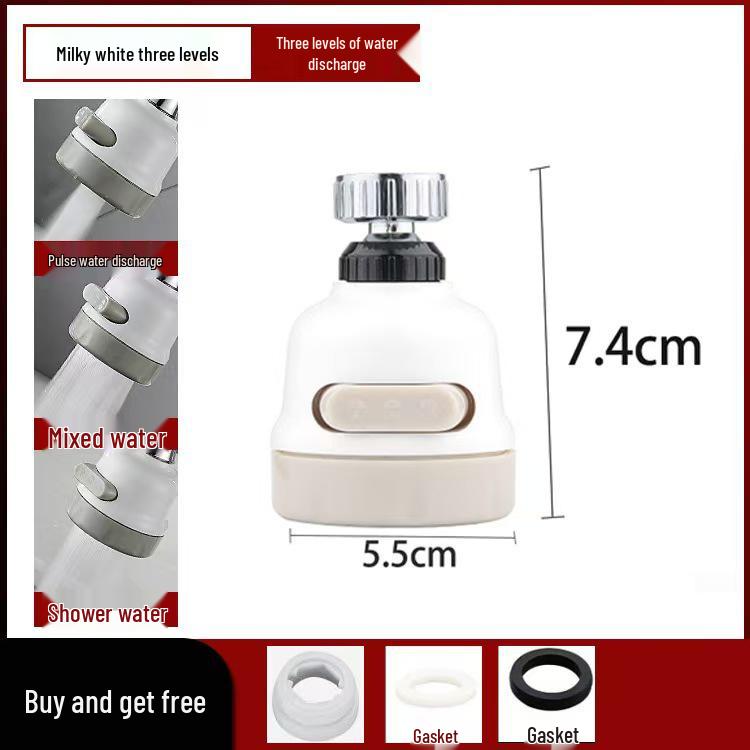 Six-Layer Faucet & Shower Head Water Filter - Universal Nozzle for Anti-Splash & Purification.