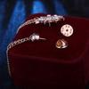 Korean Japanese Men's Starburst Brooch Badge with Chain Tassel for Suit Lapel Pin