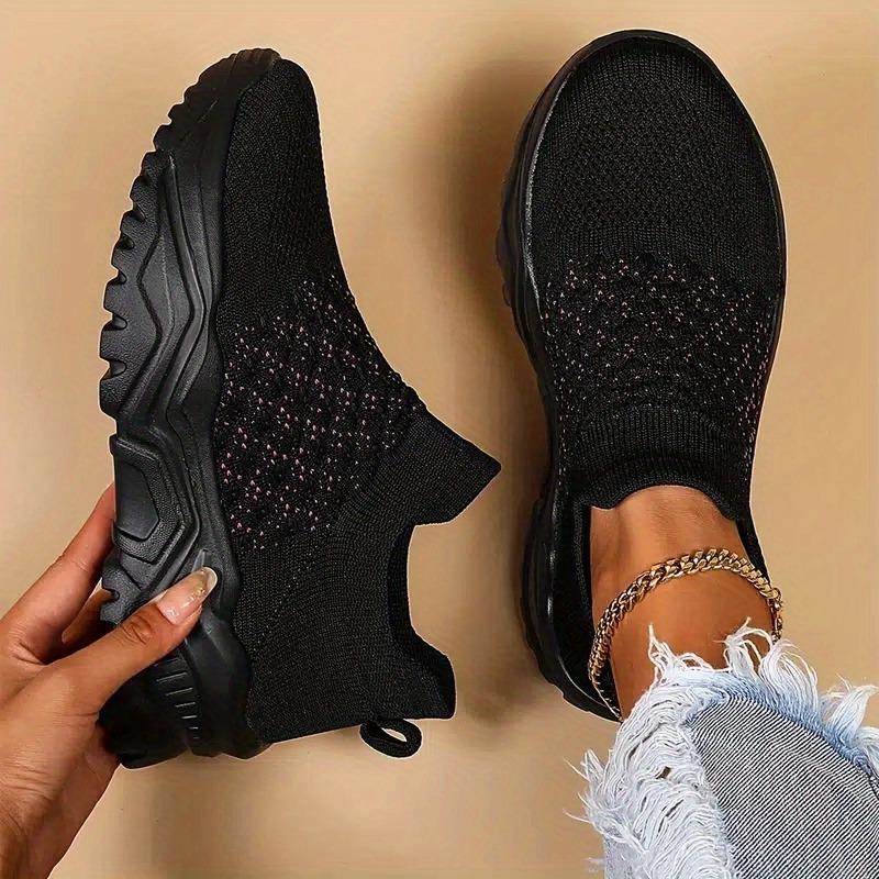 Sportovní dámské boty větší velikosti Prodyšné Flyknit Ponožky Boty One Foot Třmen Mokasíny