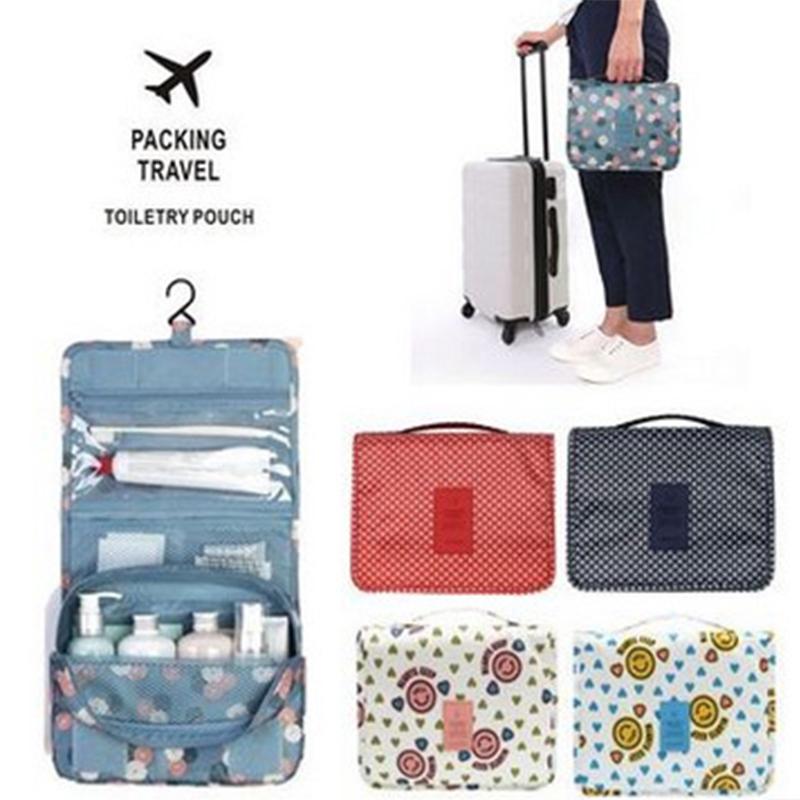 Hanging Bag Makeup Cosmetic Bag Wash Organizer Toiletry Case Cosmetic Bag Wash Bag Storage Pouch Makeup Bag Travel Jewelry Accessory