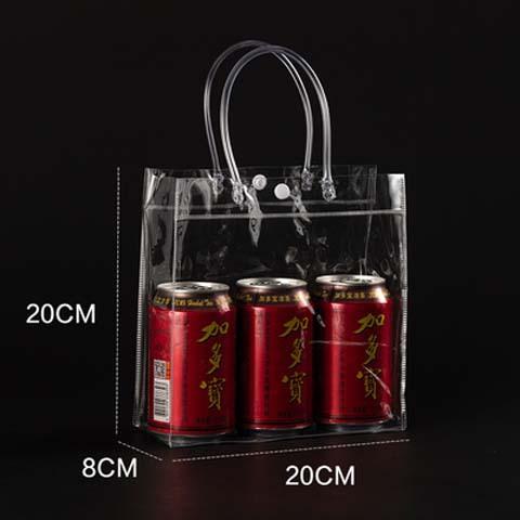 12pcs StoBag Clear PVC Gift Bags With Handles For Small Gifts Party Favor Candy Cake Cookie Packaging And Retail Display