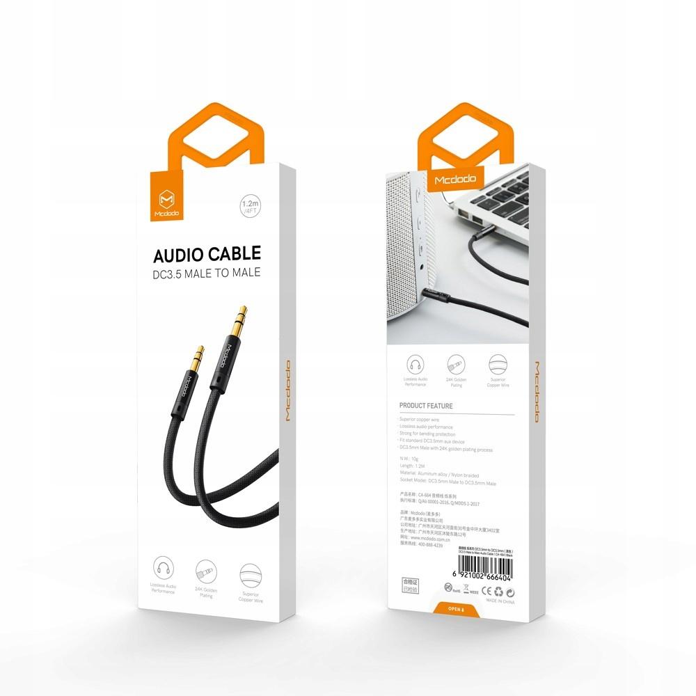 Mcdodo Audio Cable Aux Mini Jack 3.5Mm Braid 1.2M Ca-6640