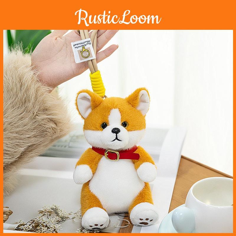 Cuter Stuffed Corgi Plush Pendant With Pp Cotton For Kid Backpack Gift Decor And