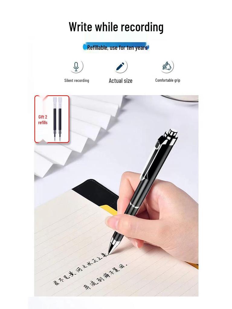 Ke AI V-09 HD Hlasový záznamník: Přenosný, Profesionální, Inteligentní Redukce Šumu a Převod Hlasu na Text