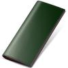 [Brand] Men's Long Wallet, Genuine Leather (Green)