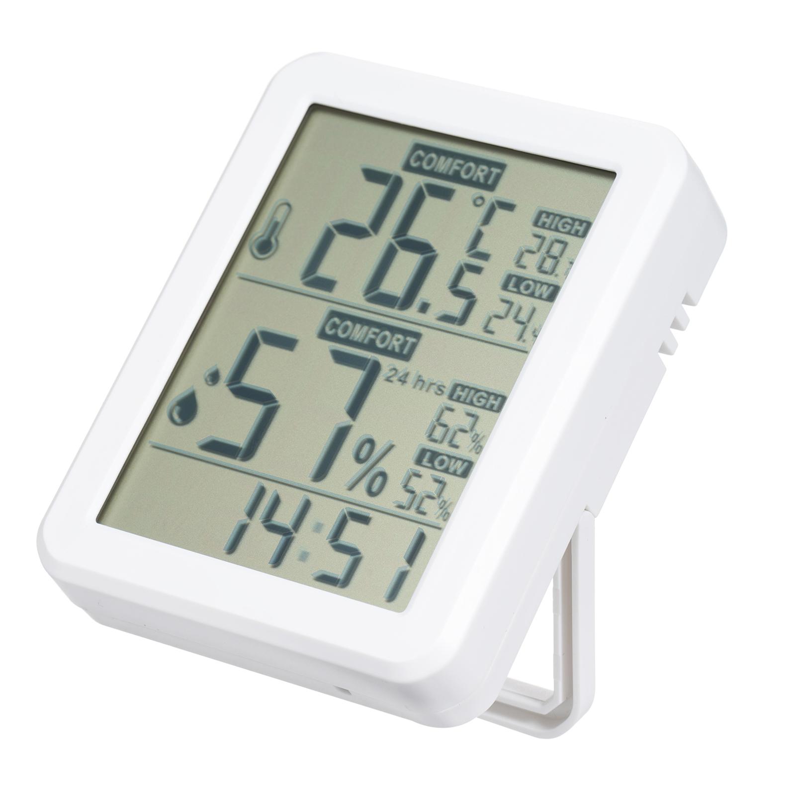 

Mini Digital Hygrometer and Thermometer Indoor Humidity Meter Room Temperature Sensor with Stand and Hole Temperature Humidity