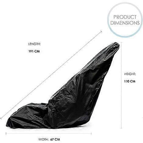 Universal Lawn Mower Cover, 210D Oxford, 191x110x67cm - Waterproof & Anti-UV -