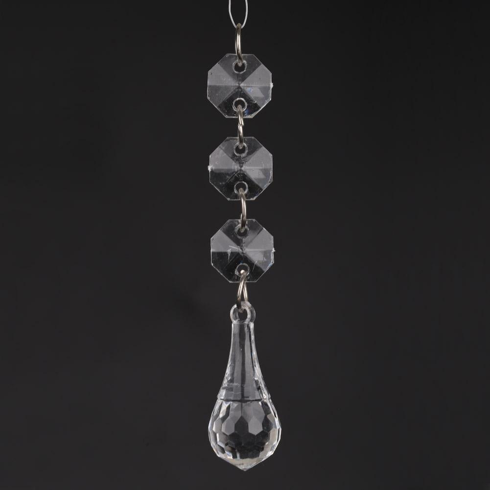 DIY Transparent Acrylic Ball Bead Hanging Pendant Decoration Ornament Accessory