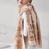 Large Imitation Cashmere Shawl Bohemia Winter Tassel Scarves Ethnic Style Scarf  Travel Vacation