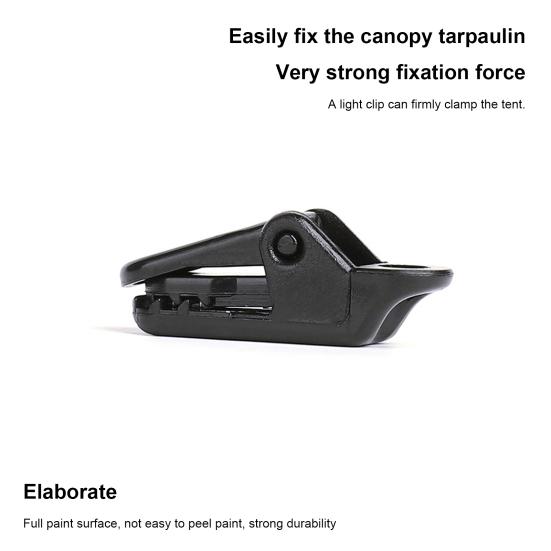 10Pcs Camping Crocodile Clip Portable Inverted Teeth Design Camping Canopy Clip Wind Rope Fixing Clip Awning Fixing Clamp