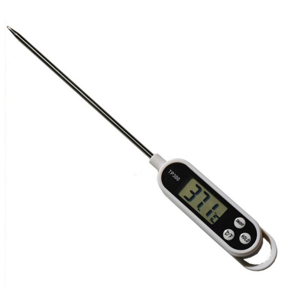 Instant Read Digital Food Thermometer Waterproof Long Probe Meat Thermometer Cooking Backlit Display