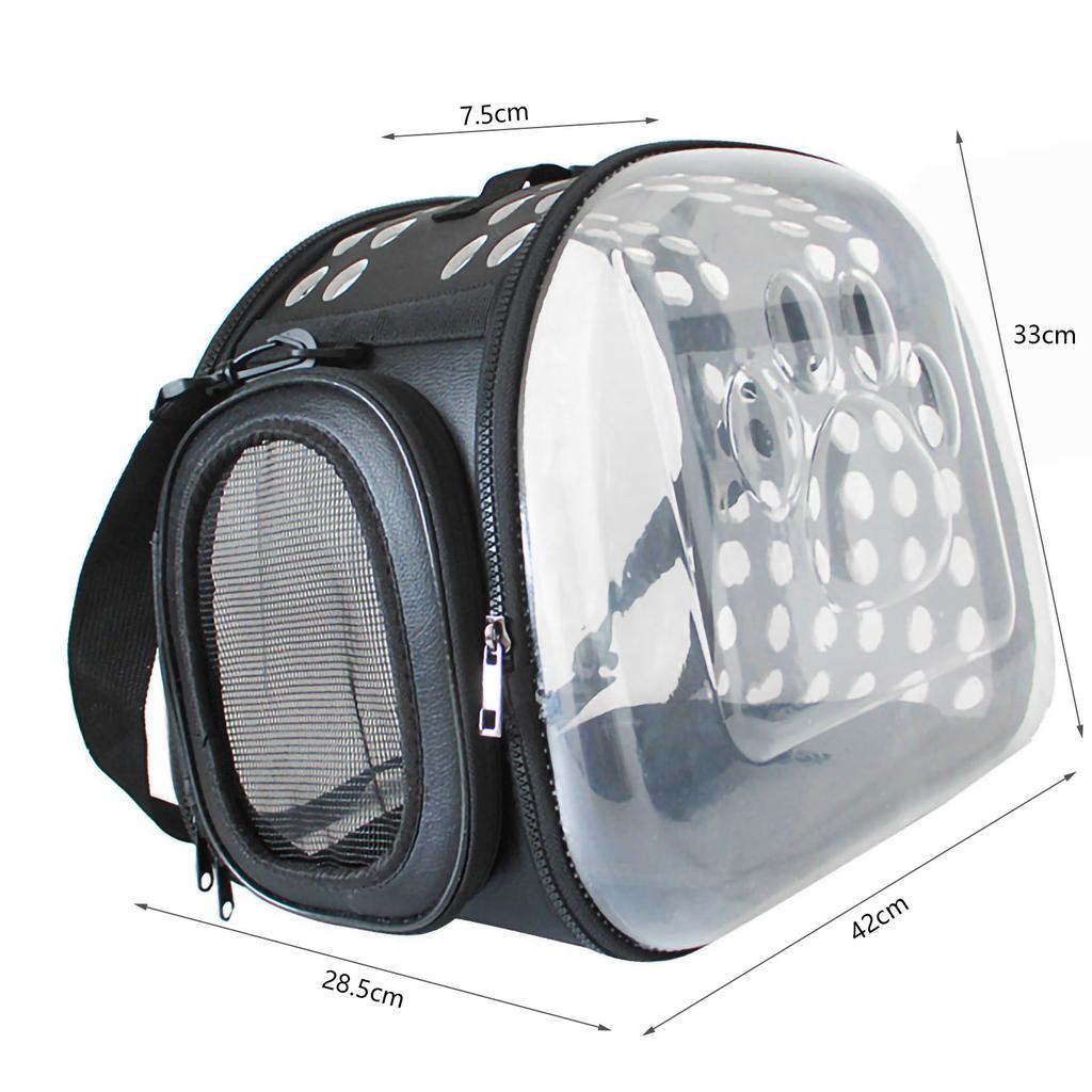 Cat Carrier Backpack Portable Large Capacity Foldable Breathable Handheld Space Capsule Transparent Bags for Outdoor