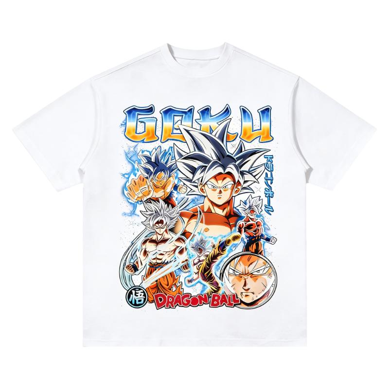 Ultra Instinct Goku Dragon Ball TShirt All Forms Printed Cotton Oversized Soft Comfy Retro Anime Fashion Casual Tops S