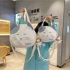 Large Capacity Handbag College Style Crossbody Bag Nylon Prints Cat Messenger Bag  Outdoor