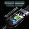 100W Rapid Charge 3-in-1 Transparent Cable for Apple and Huawei
