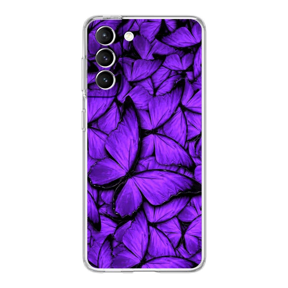 Infinity On Purple Clear Silicone Phone Case For Samsung Galaxy S23 S22 5G S20 Ultra S21 FE 5G S10E S9 S8 S10 Plus Soft Cover