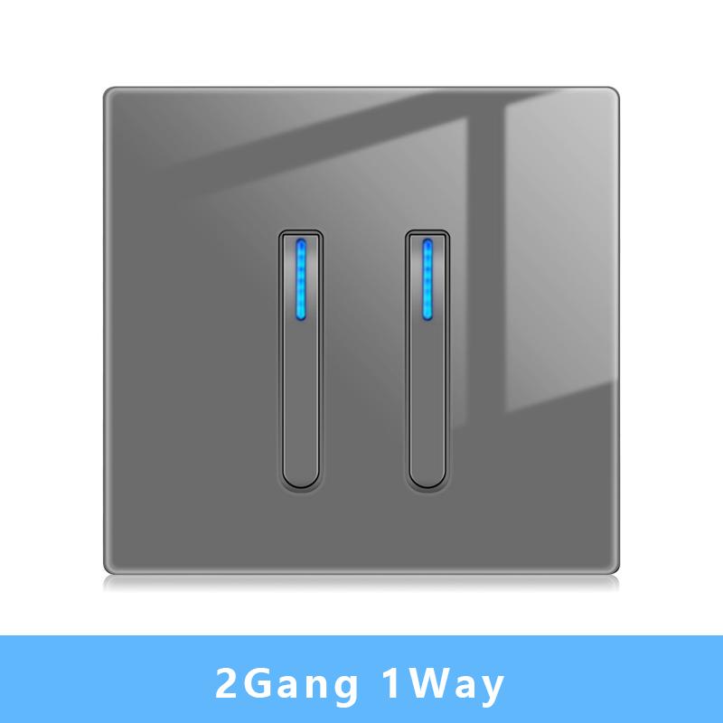 Nástěnný vypínačový panel LED indikátor UK EU FR Univerzální USB Elektrická zásuvka Klavírní klávesy Samoresetovací nástěnné vypínače TV Počítač