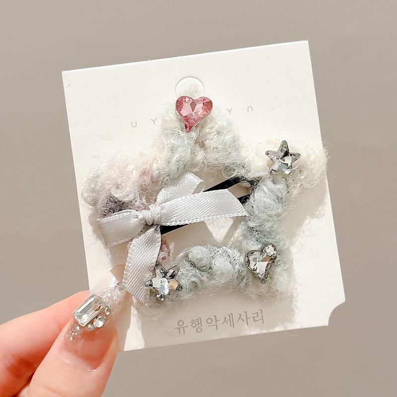 Autumn & Winter Coffee Hair Clip: Women's Seamless Duckbill, BB & Bangs Clips