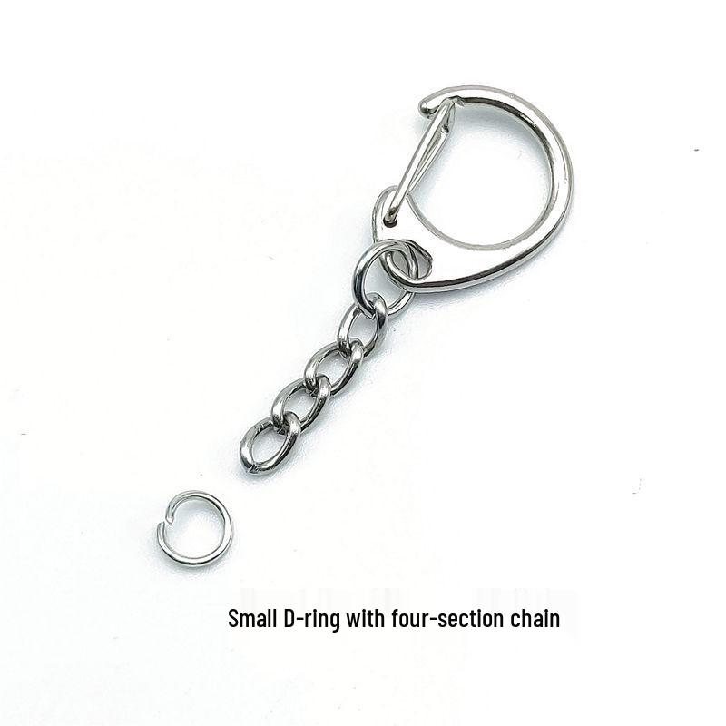Застежка-лобстер D-кольцо Люверс Подвеска Брелок Аксессуар Набор материалов Small D-ring Split Ring
