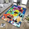 Happy smiling Cartoon Characters Office Rug Chair Mat, Game Carpet, Suitable for Front Door, Bedroom, Living Room, Desk, Holiday Gift
