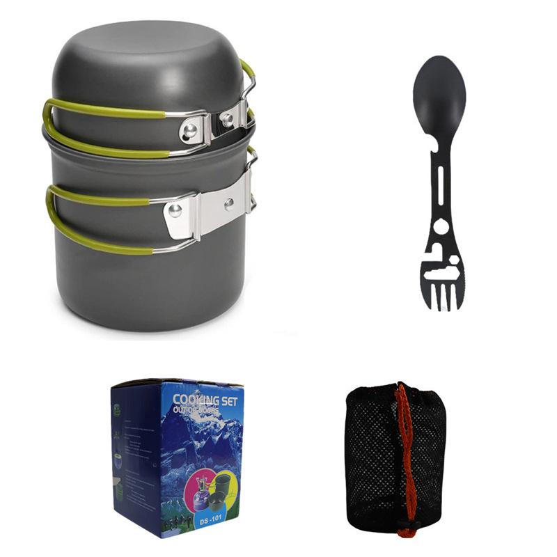 Aluminum Nonstick 1-2L Capacity Gas Cooker Compatible Pot Cover Cookware Lightweight Portable Modern Frying Pans for Camping