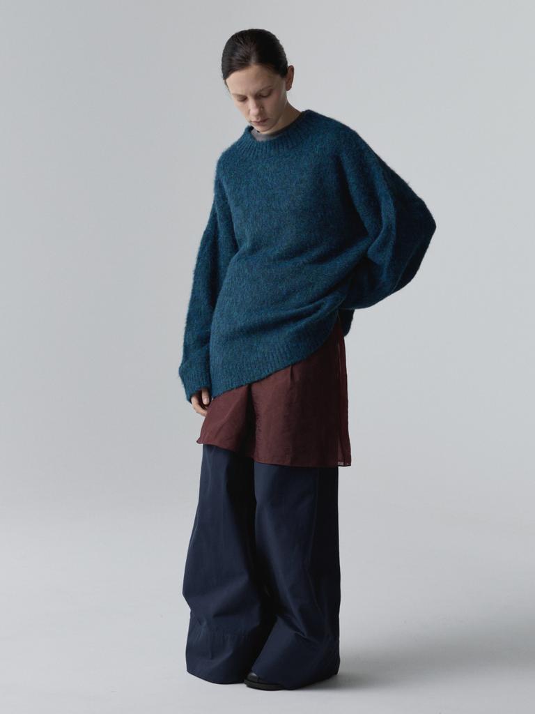 Akokeu Brushed Blend Pullover_Teal Green