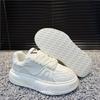 Autumn and winter new platform casual shoes velvet warm dad shoes low-top lace-up bread shoes qs