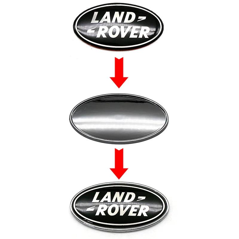 ABS 7cm Car Front Grille Rear Emblem Sticker for Land Rover Discovery Range Rover Evpque Defender 3 4 Freelander OVERFINCH SA0