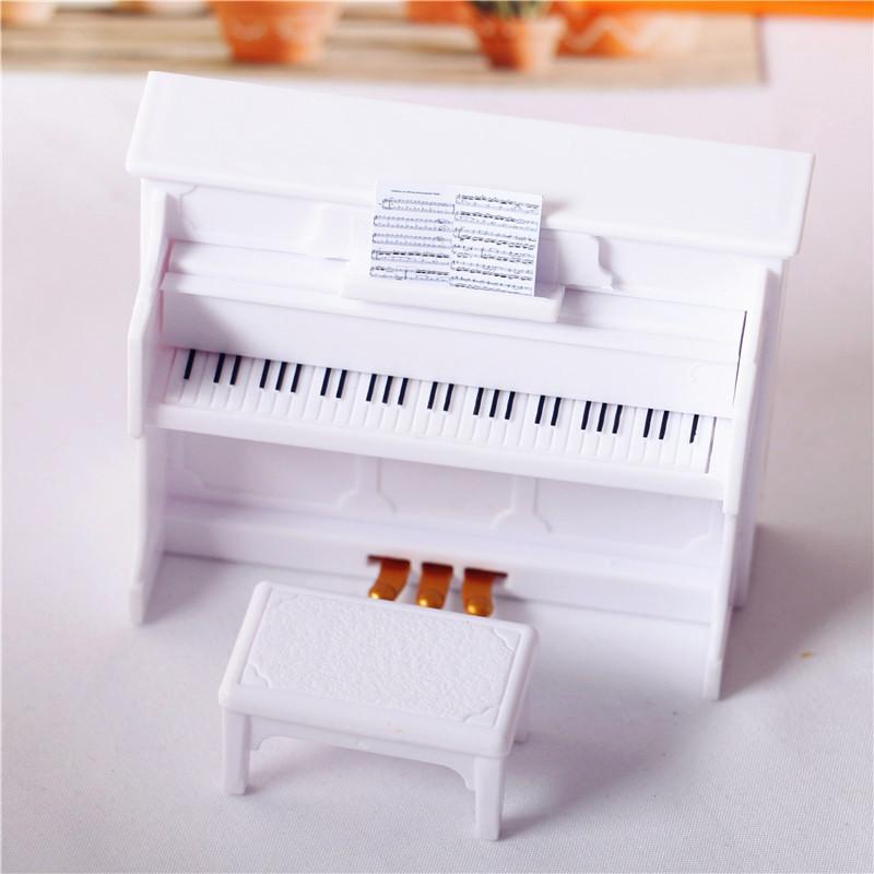 

Dollhouse OB11 Miniature Furniture Model Mini Upright Piano And Piano Bench Scene Shooting Props Ornaments Activity Souvenirs
