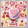 50PCS INS Style Cute Cake & Dessert Stickers - Delicious Food & Small Mochi Design for Stationery Decoration