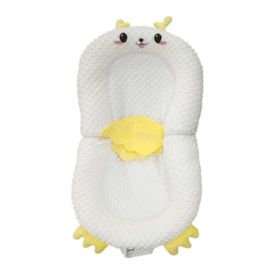 Portable Baby Lounger Adjustable Support Pad Foldable Base Baby Crib Lightweight Comfortable Bottle Feeding Crib for Newborns