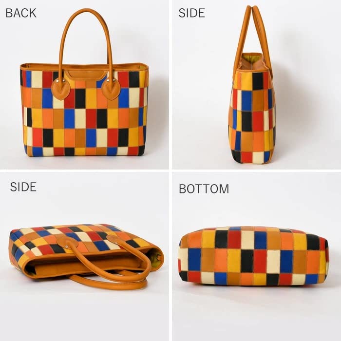 Tryon Brand Made by Baseball Glove Leather Tote Bag Genuine Leather A4 16 Inch Large Capacity Business Bag DPC260M [Bag Manufacturer]